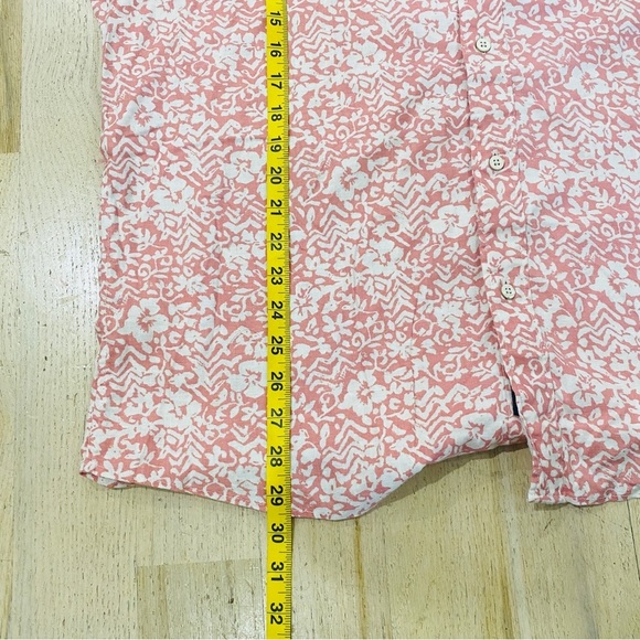 Faherty coral print short sleeve button up shirt - Picture 5 of 8